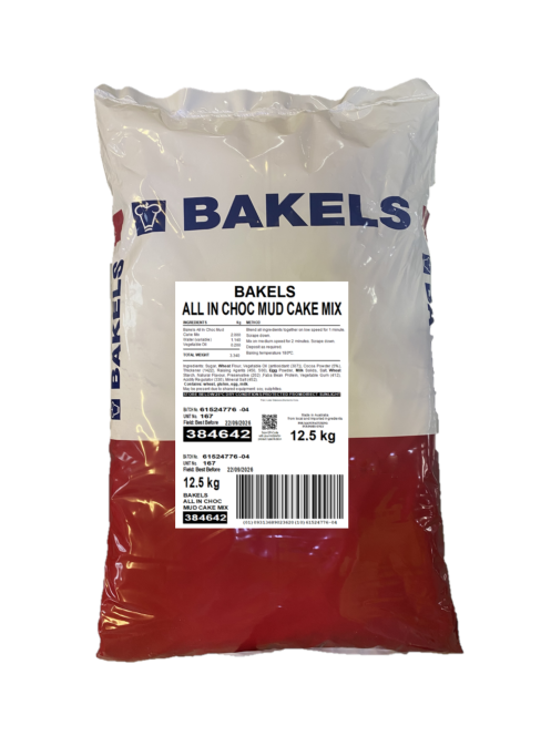 MUDCAKE MIX CHOCOLATE ALL IN BAKELS 12.5Kg 384642
