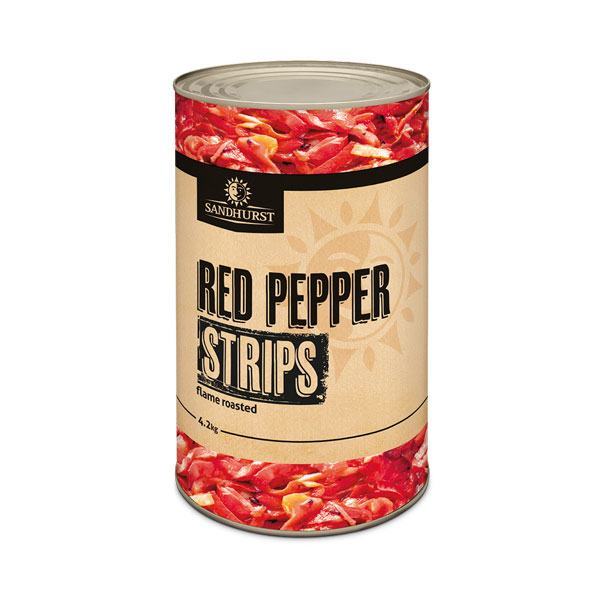 PEPPERS RED SLICED FIRE ROASTED 4.14KG A12 (3) PFRSST/A12