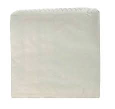 PAPER BAG NO 2 SQUARE STRUNG WIDE WRAP WHITE 200X200MM