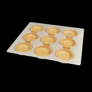 [LRNGFR4D] LRN ROUND GF BAKED SHELLS LARGE 80MM 45/CTN